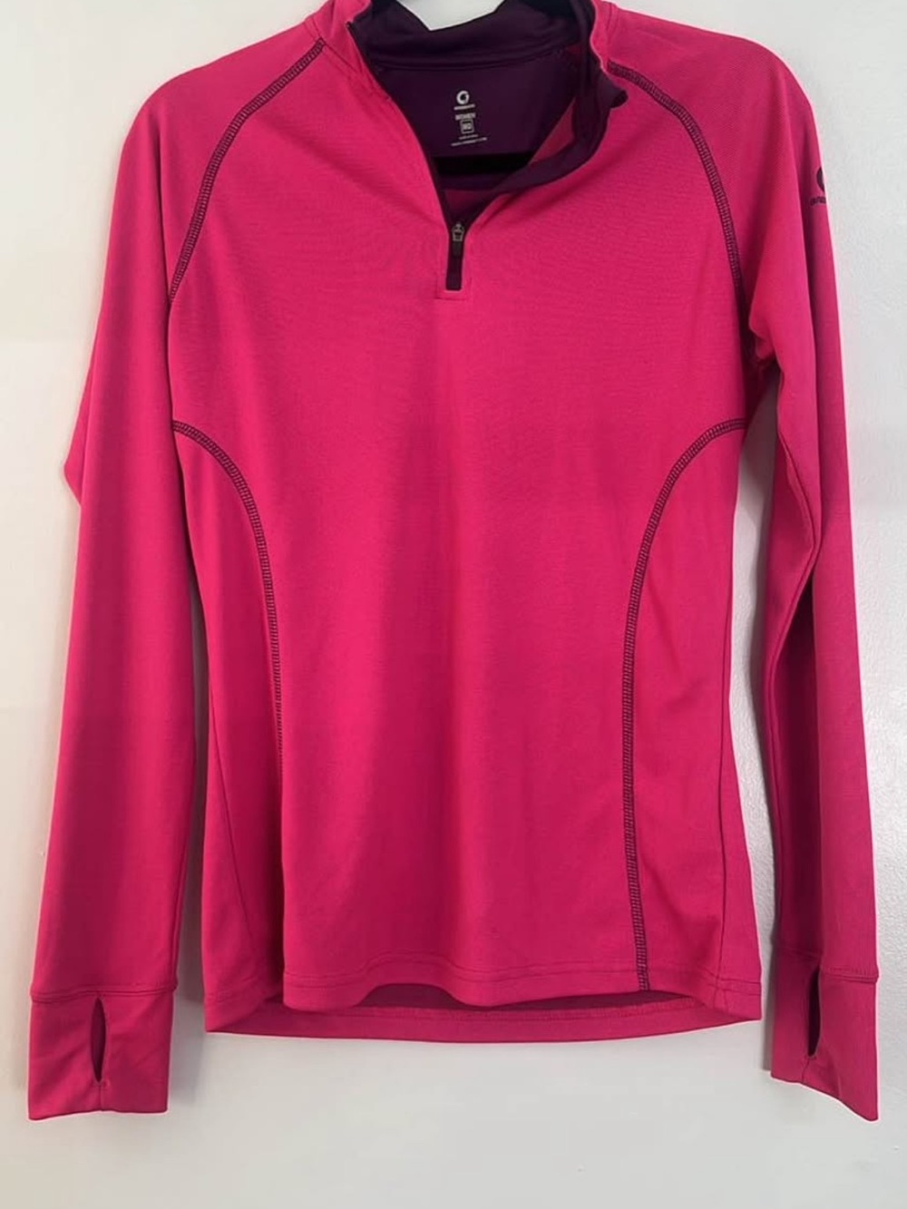Women's Hot Pink Quarter-Zip Performance Hoodie